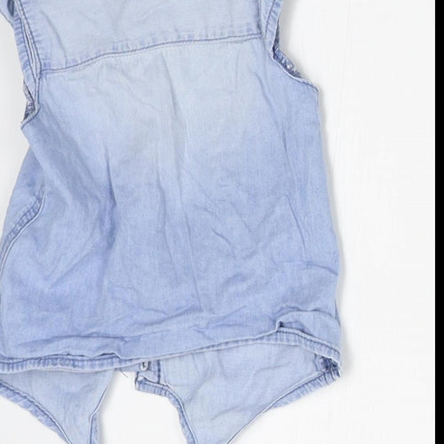 Denim Co Baby Blue   Basic Button-Up Size 6-9 Months