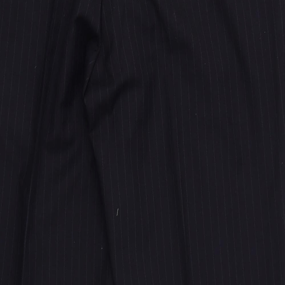 Austin Reed Mens Black Striped   Suit Trousers Size 34 L28 in