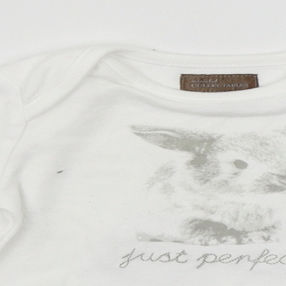 Mini Club Baby White   Basic T-Shirt Size 3-6 Months