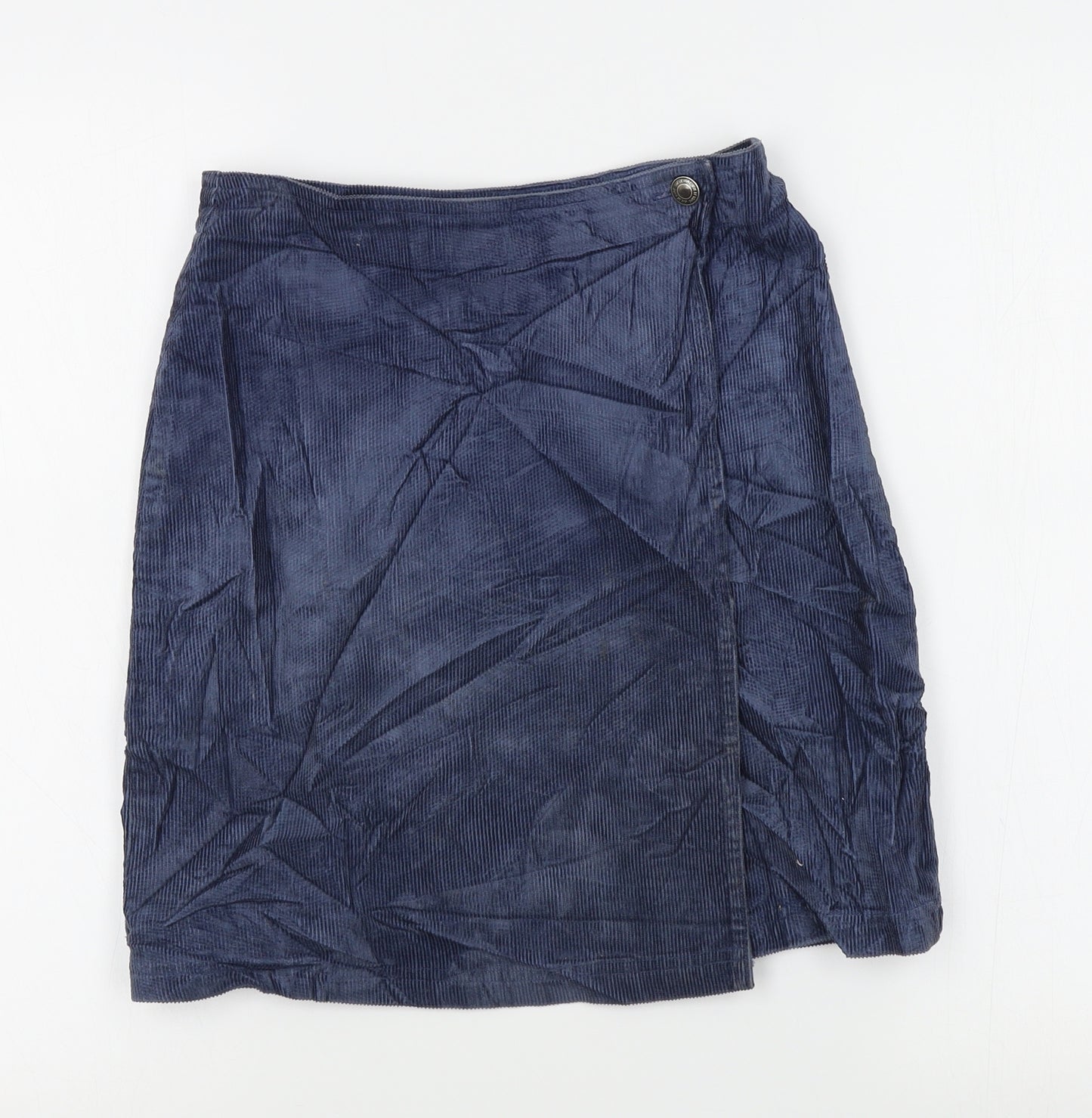 Joie de vivre Womens Blue  Corduroy Straight & Pencil Skirt Size 8