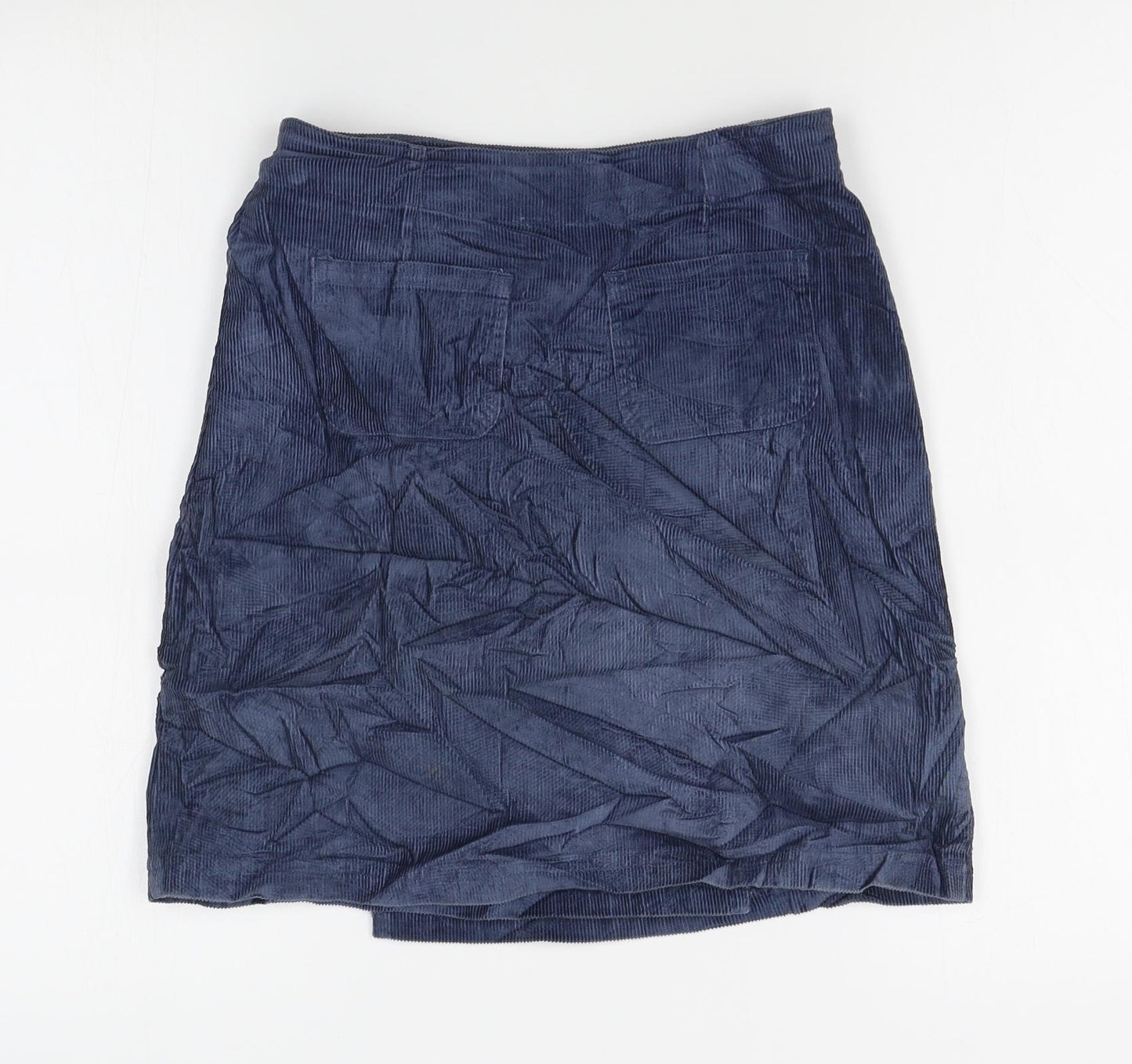 Joie de vivre Womens Blue  Corduroy Straight & Pencil Skirt Size 8