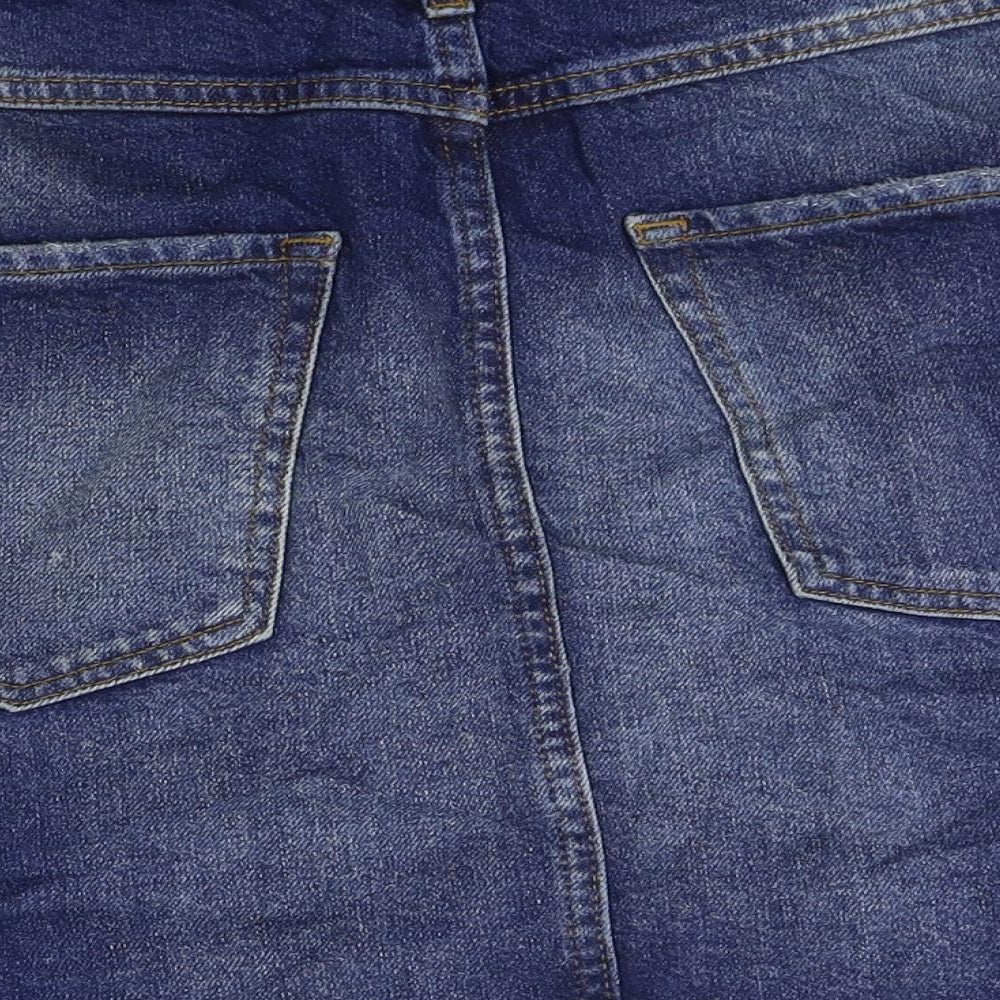 River Island Womens Blue  Denim Straight & Pencil Skirt Size 18