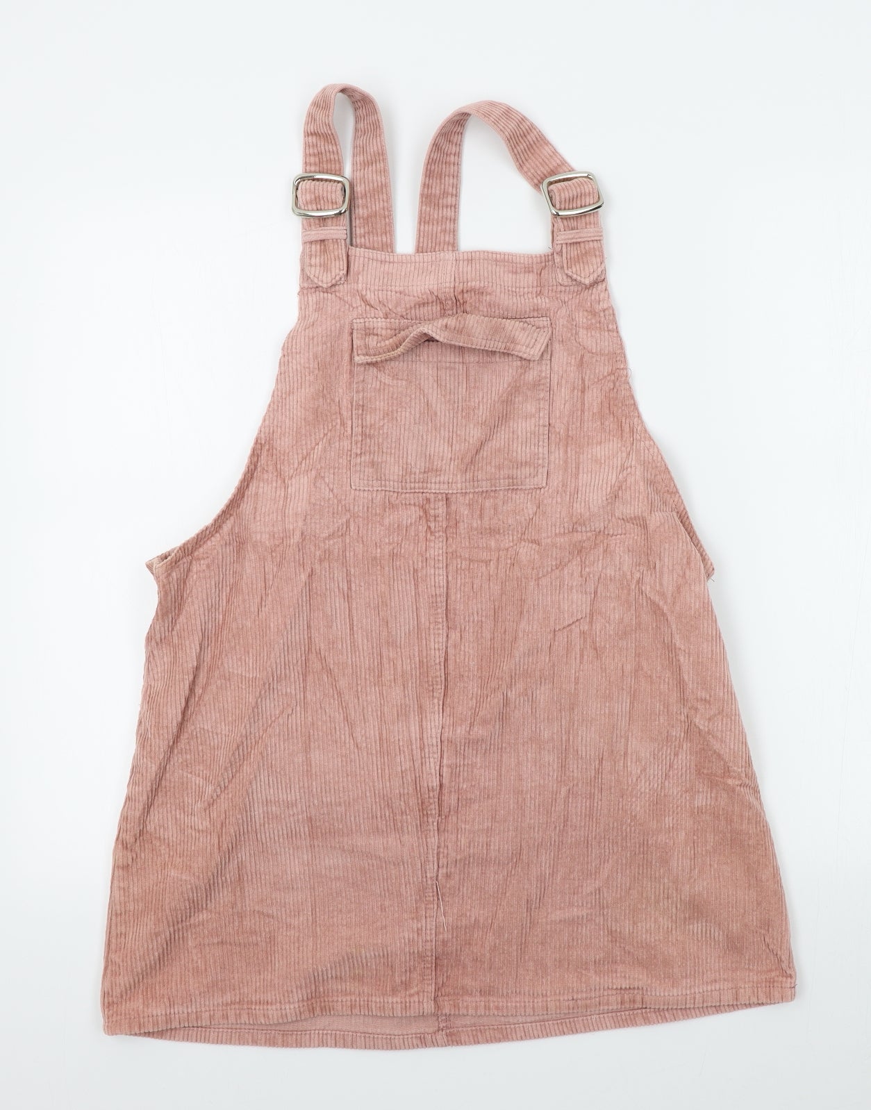 Missguided Womens Pink  Corduroy Pinafore/Dungaree Dress  Size 12