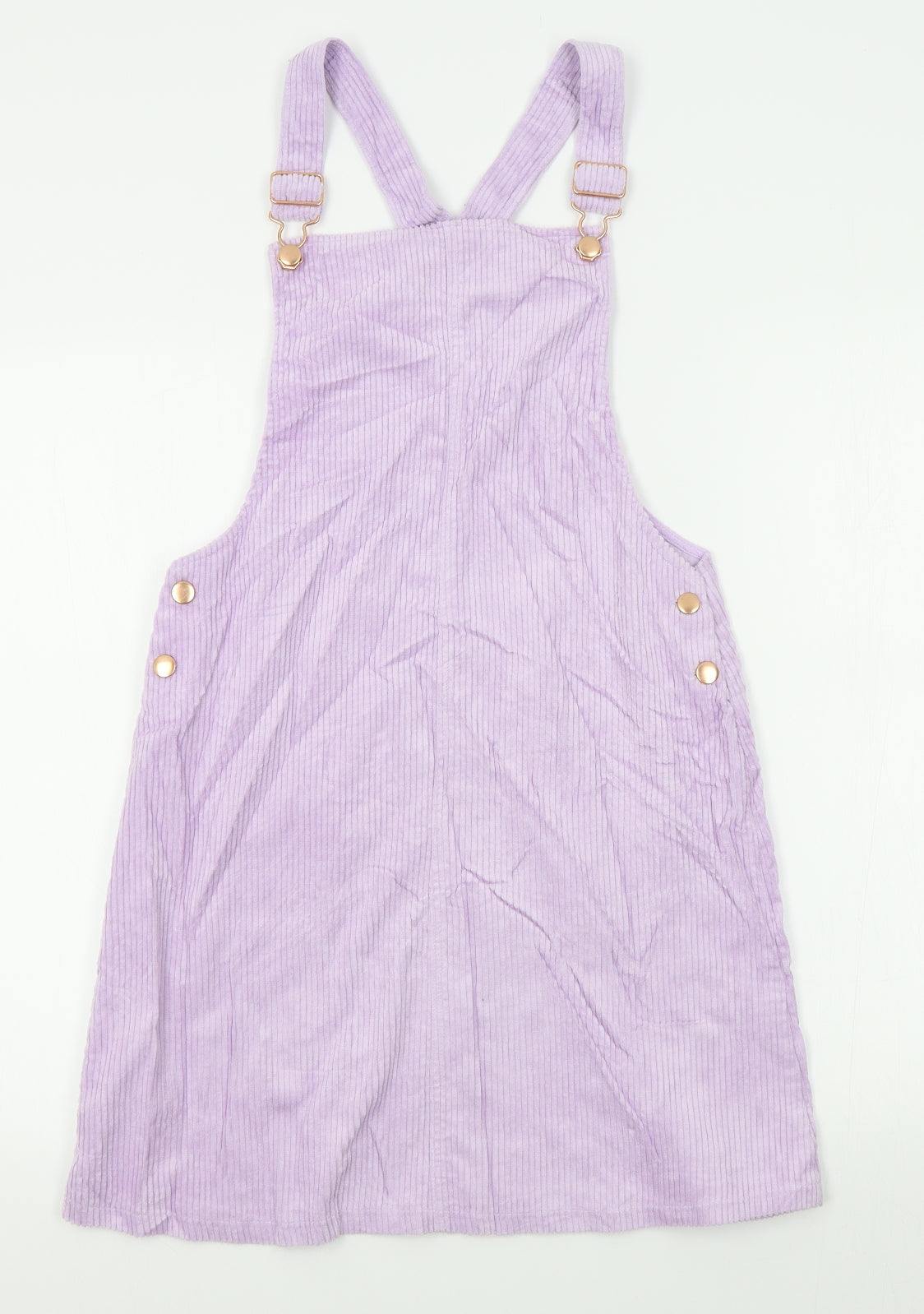 M&S Girls Purple  Corduroy Pinafore/Dungaree Dress  Size 13-14 Years