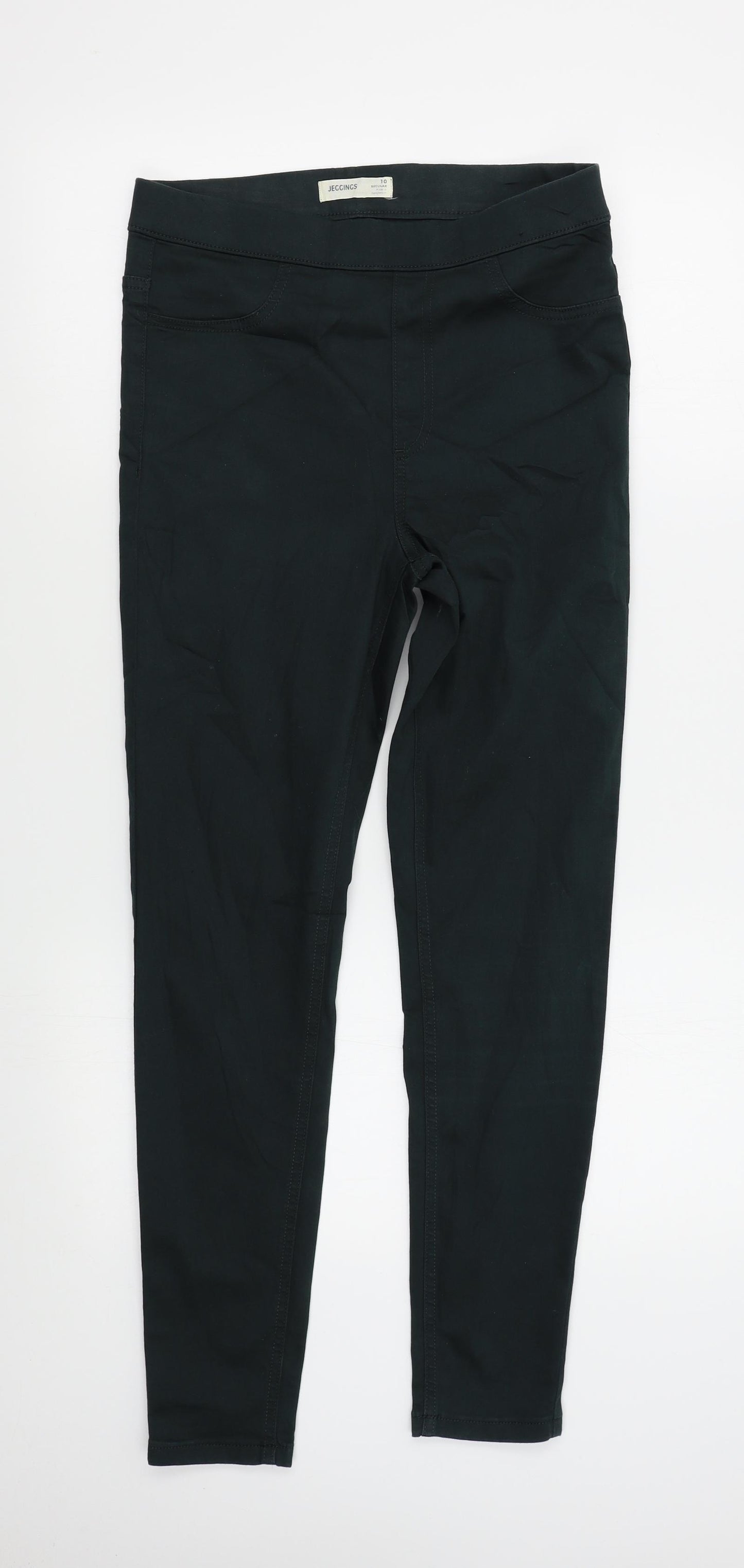 M&S Womens Green   Jegging Jeans Size 10 L29 in