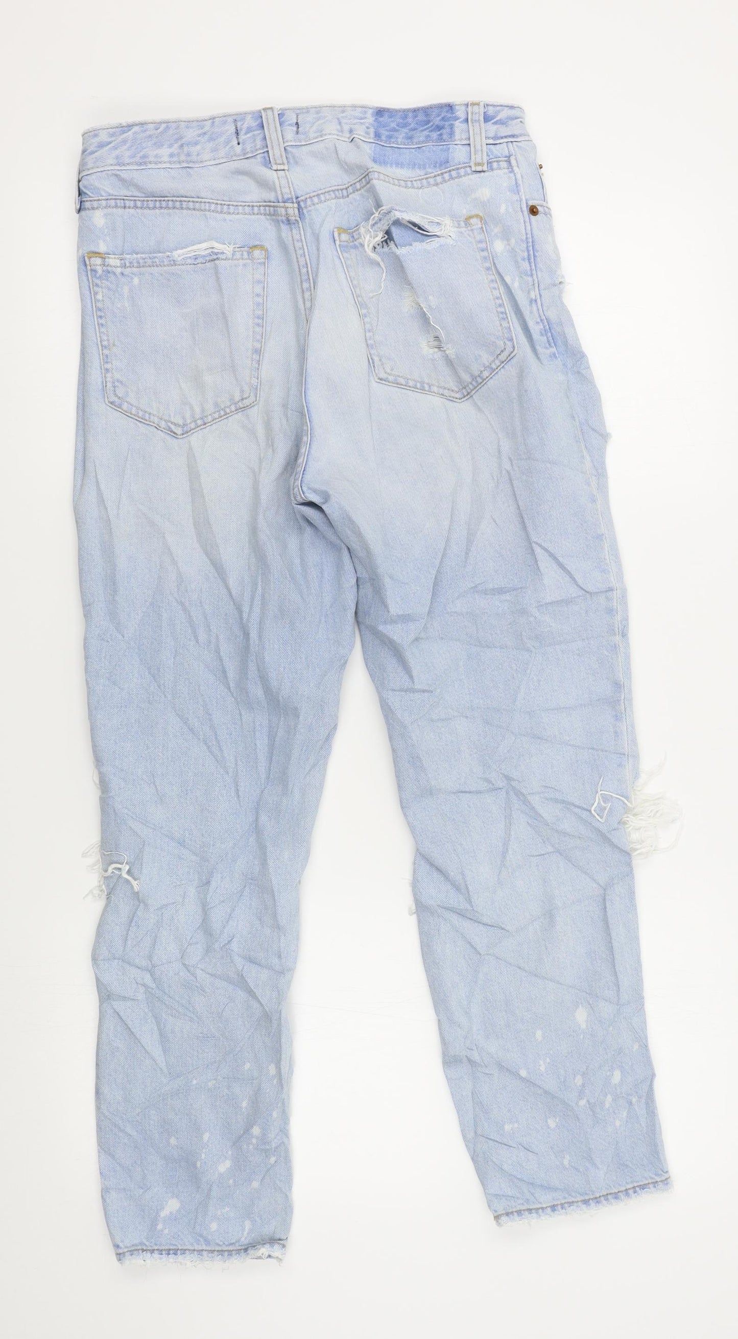 Abercrombie & Fitch Womens Blue   Straight Jeans Size 4 L25 in