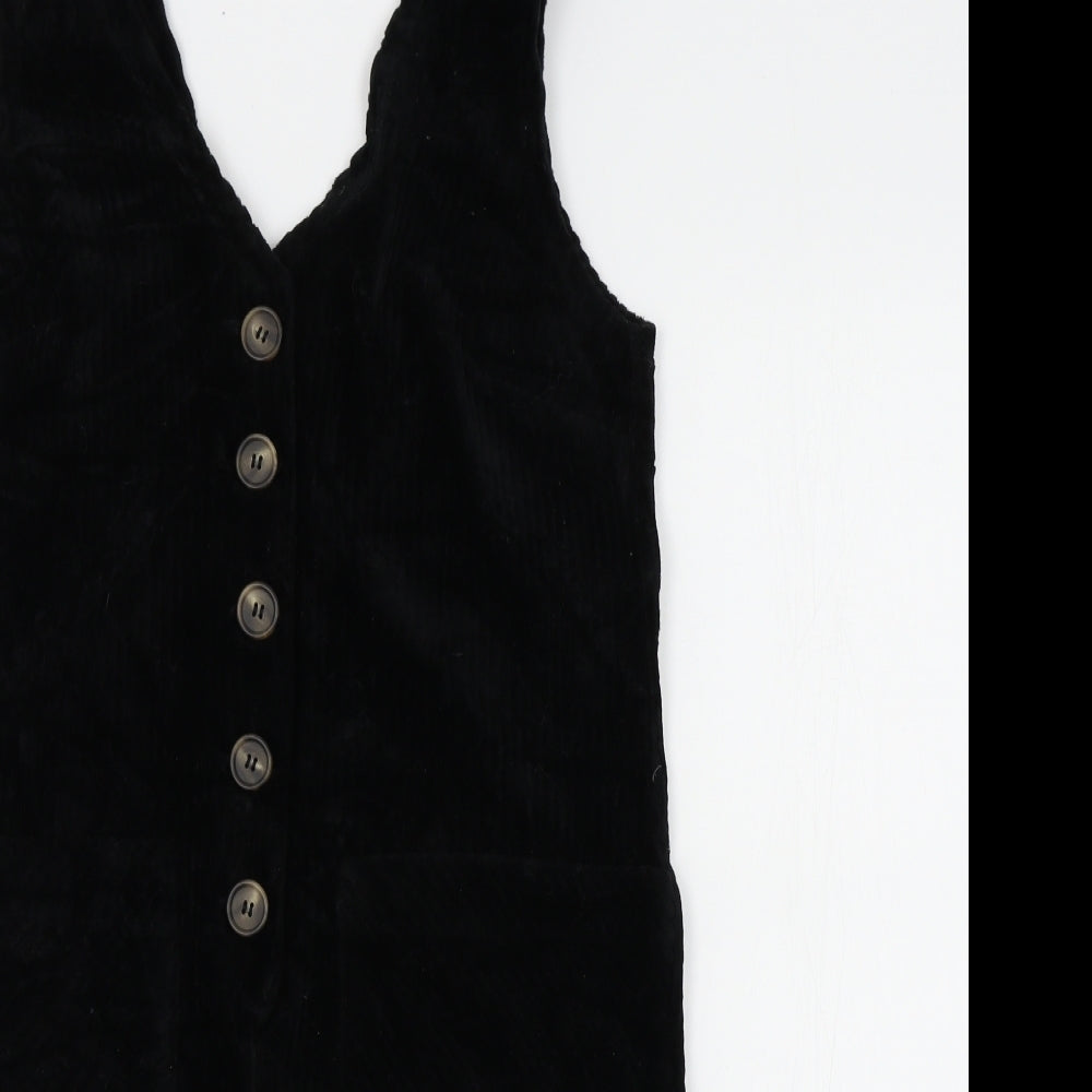 Topshop Womens Black   Dungaree One-Piece Size 8