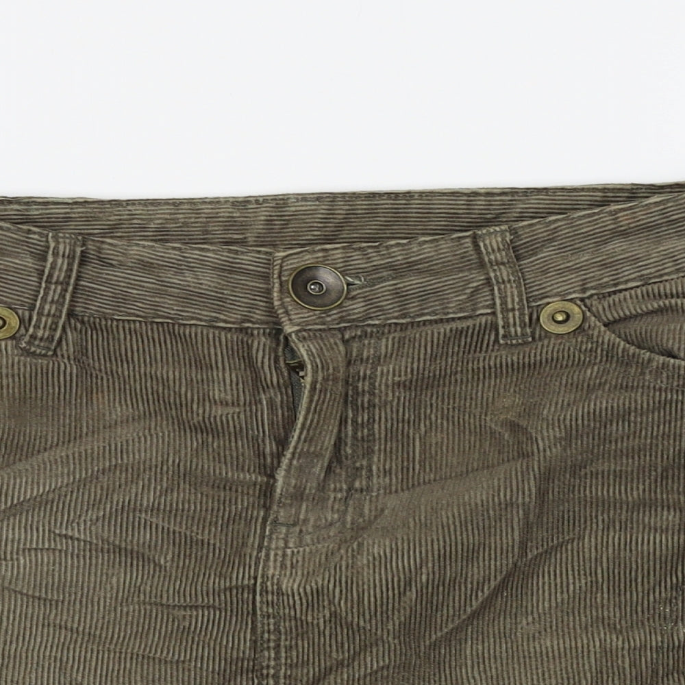 Papaya Womens Beige  Corduroy Mini Skirt Size 10