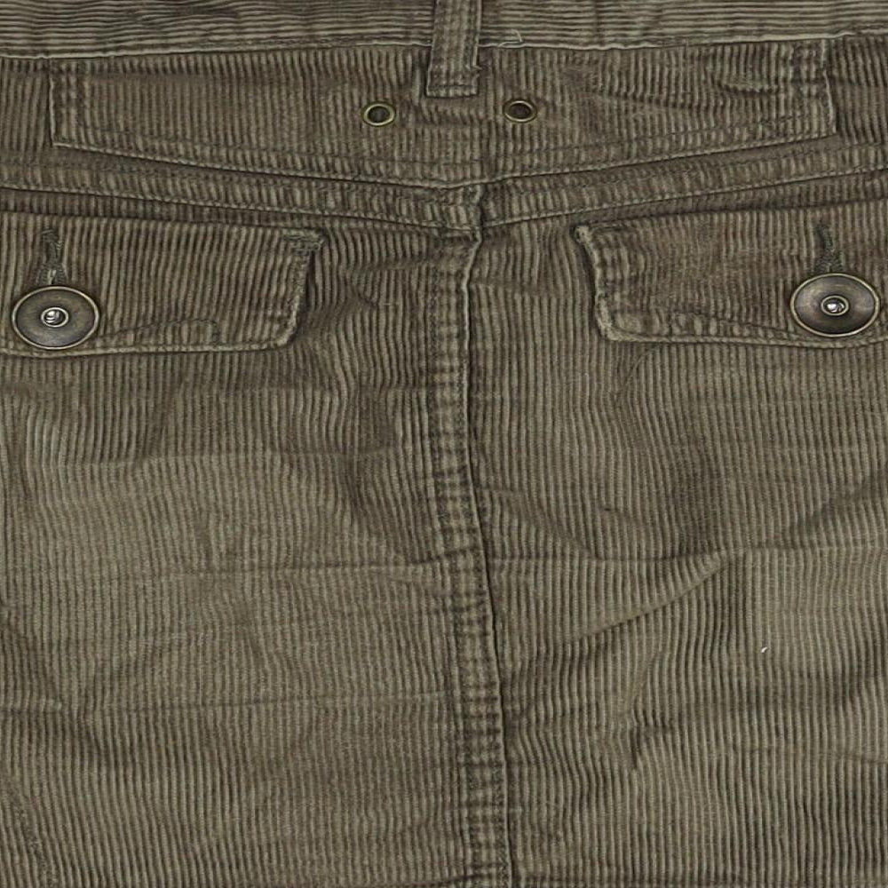 Papaya Womens Beige  Corduroy Mini Skirt Size 10