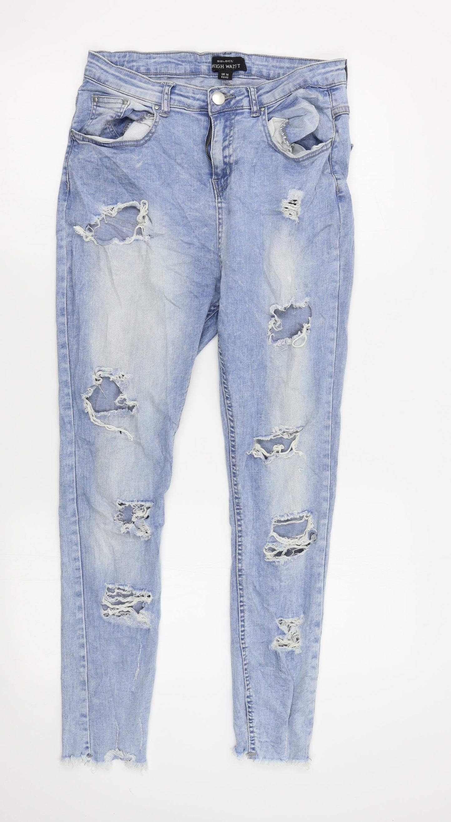 Select Womens Blue   Skinny Jeans Size 14 L25 in