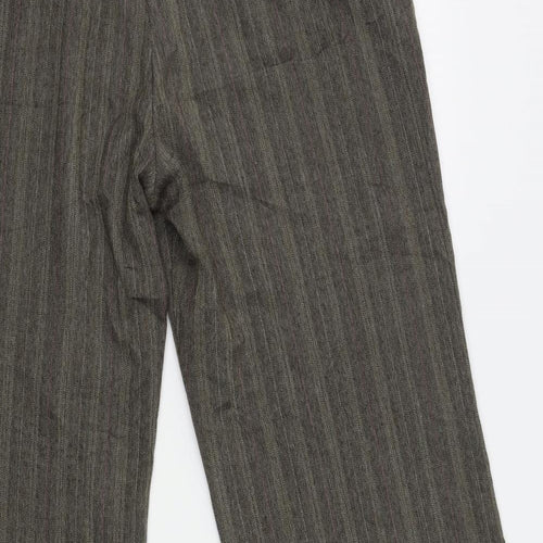Dorothy Perkins Womens Brown Herringbone  Bloomer Trousers Size 16 L29 in