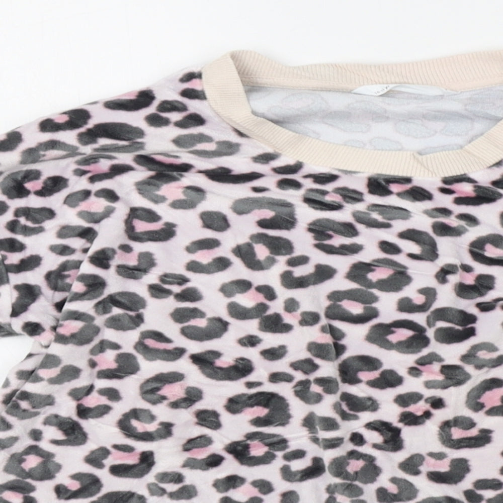 M&S Girls Purple Animal Print  Pullover Jumper Size 10-11 Years