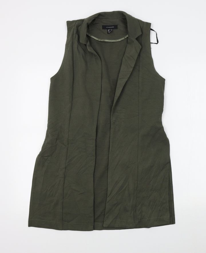 Atmosphere Womens Green Wrap Jumper Size 10