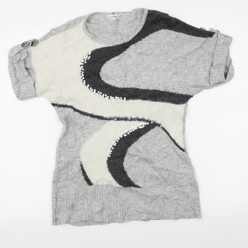 nina murat Womens Grey   Pullover Jumper Size M