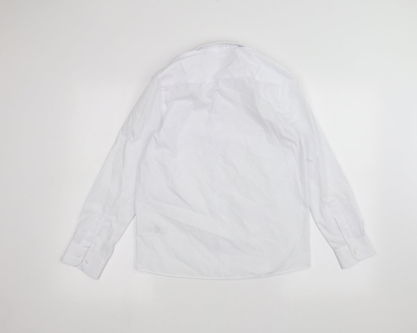Marks and Spencer Boys White   Basic Button-Up Size 12-13 Years