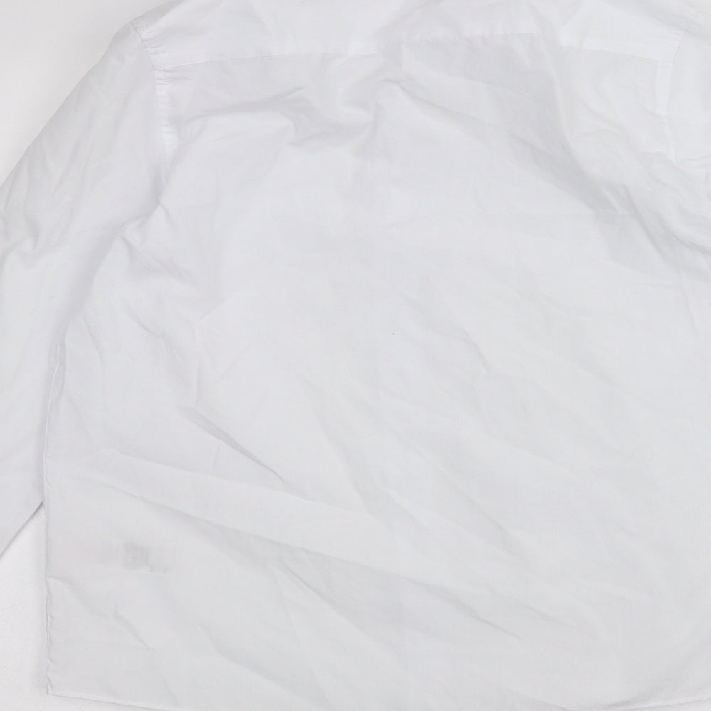 Marks and Spencer Boys White   Basic Button-Up Size 12-13 Years