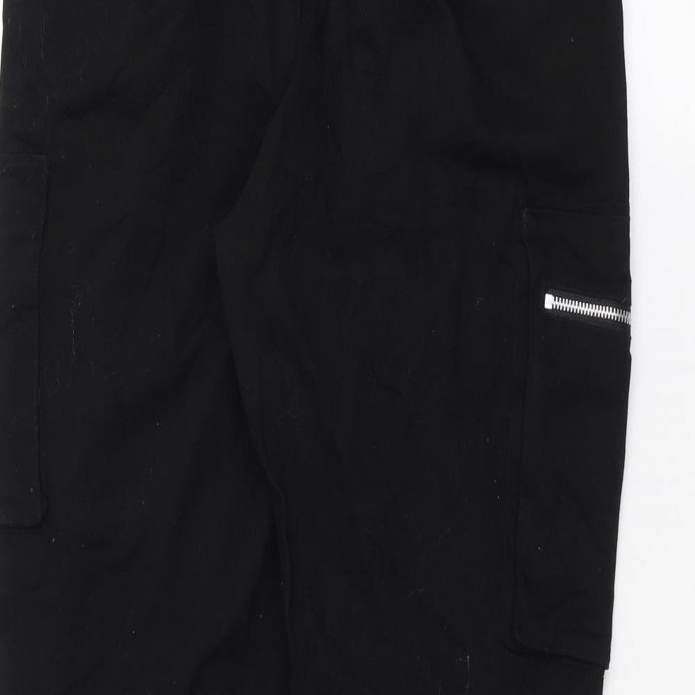 Boohoo Mens Black   Cargo Trousers Size 30 in L30 in