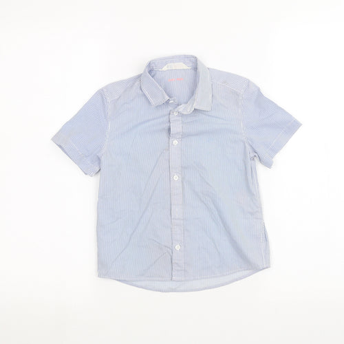 H&M Boys Blue Striped  Basic Button-Up Size 5-6 Years