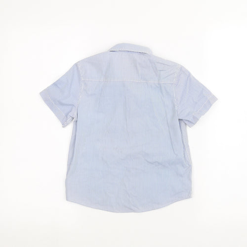H&M Boys Blue Striped  Basic Button-Up Size 5-6 Years