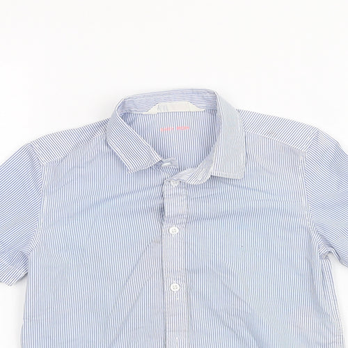H&M Boys Blue Striped  Basic Button-Up Size 5-6 Years