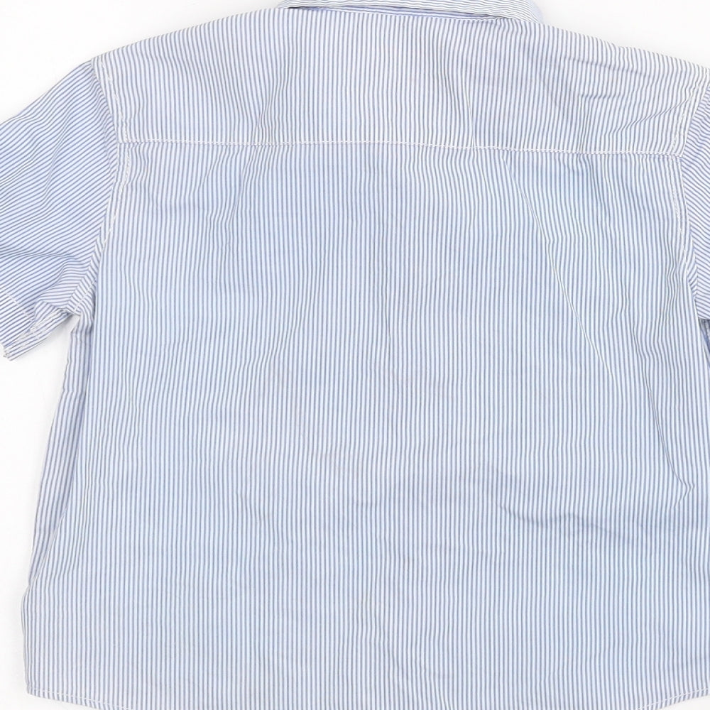 H&M Boys Blue Striped  Basic Button-Up Size 5-6 Years
