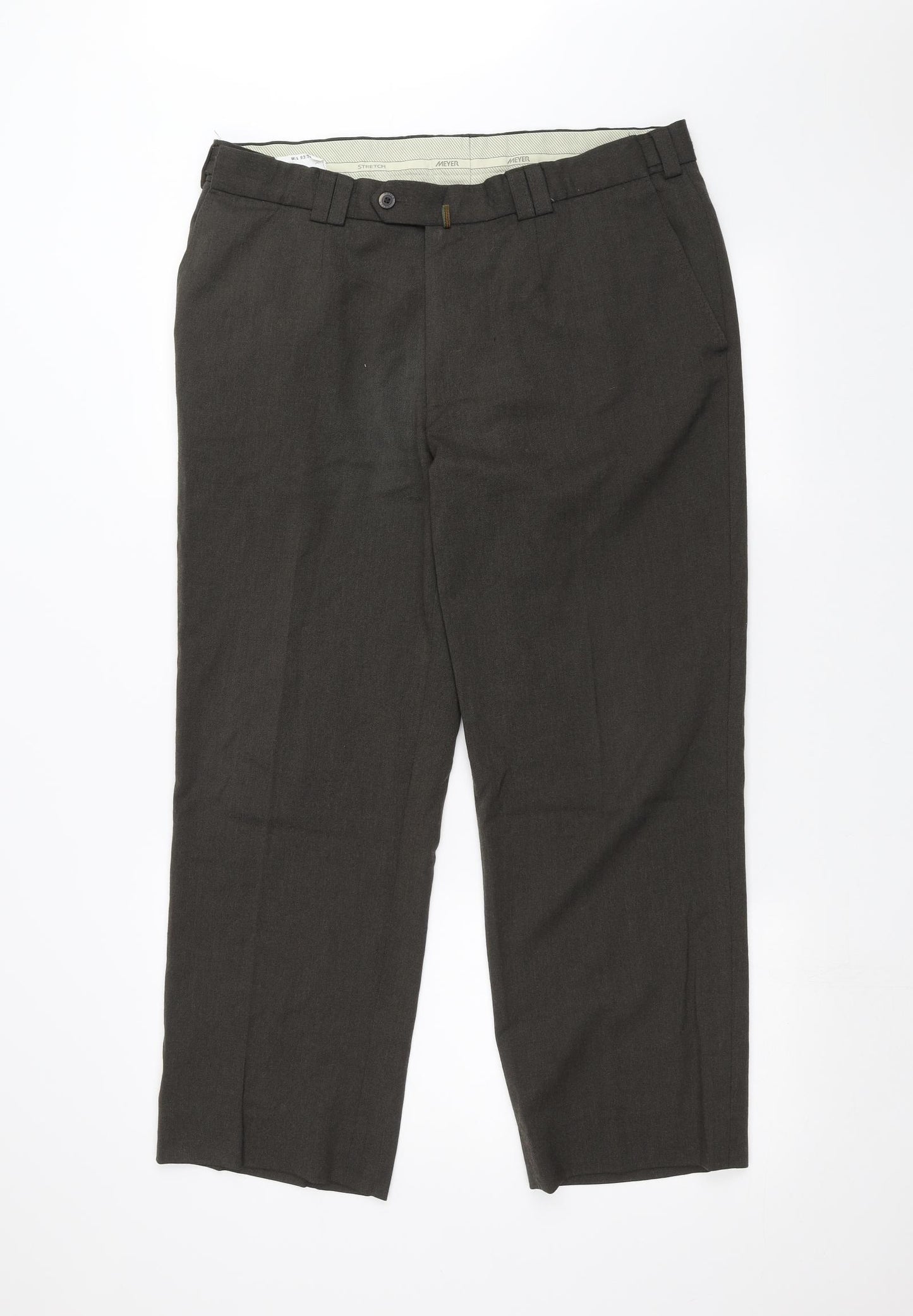 Meyer Mens Brown   Trousers  Size 36 in L30 in