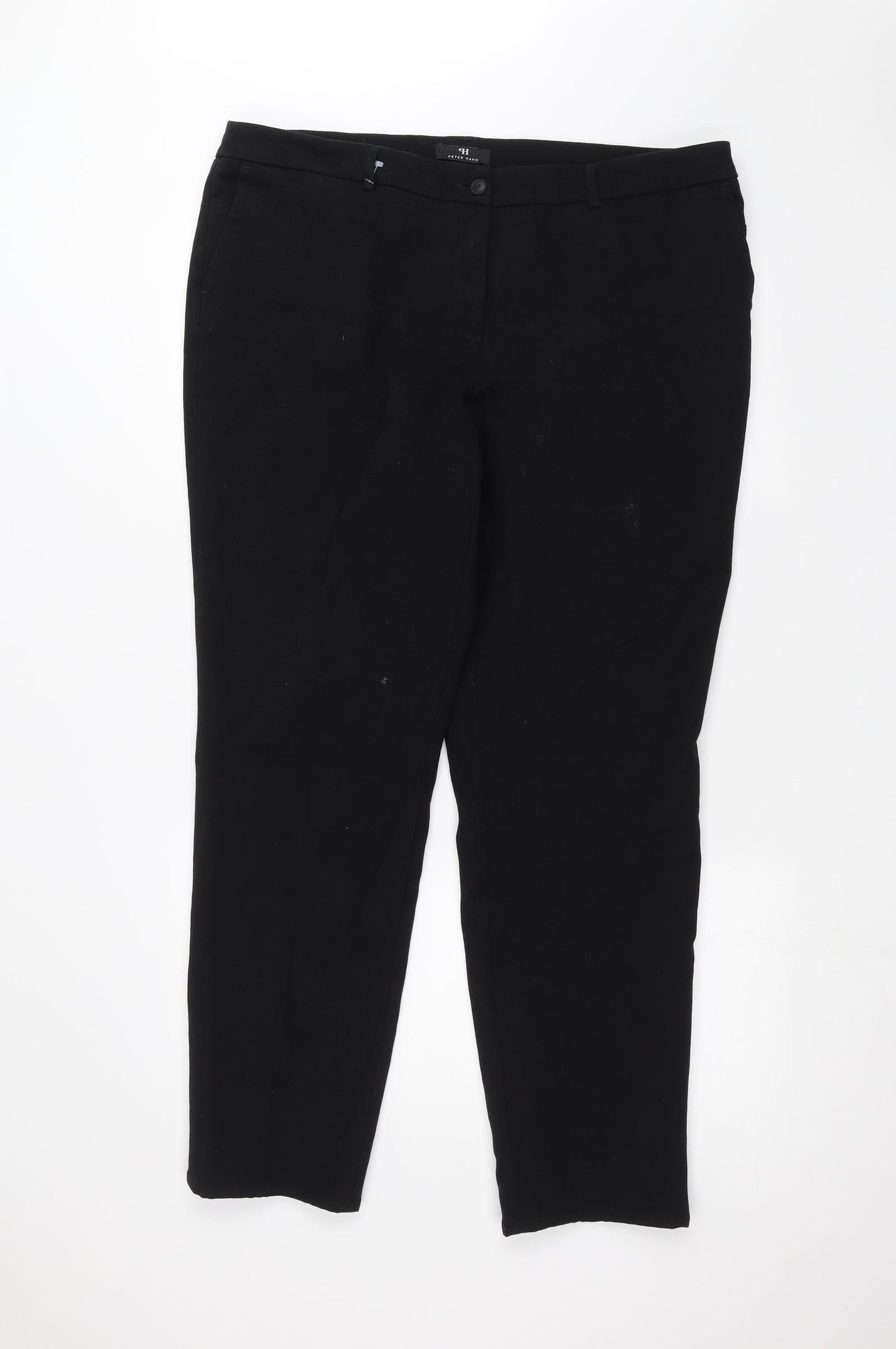 Peter Hahn Womens Black   Straight Jeans Size 20 L27 in