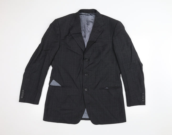 Marks and Spencer Mens Black Jacket Suit Jacket Size 40