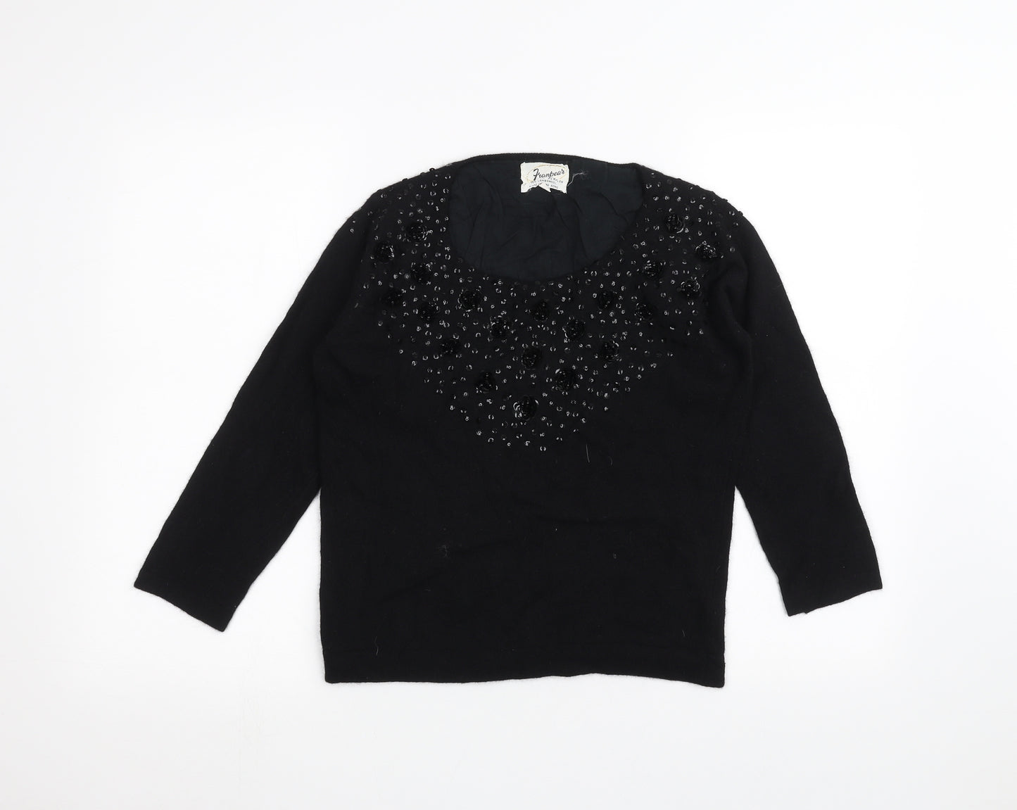 frambears Womens Black   Pullover Jumper Size 10