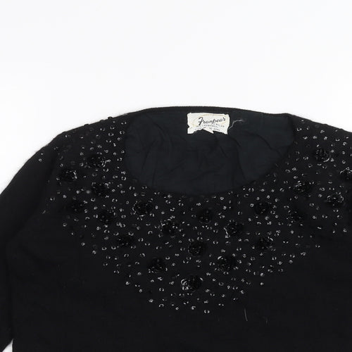 frambears Womens Black   Pullover Jumper Size 10