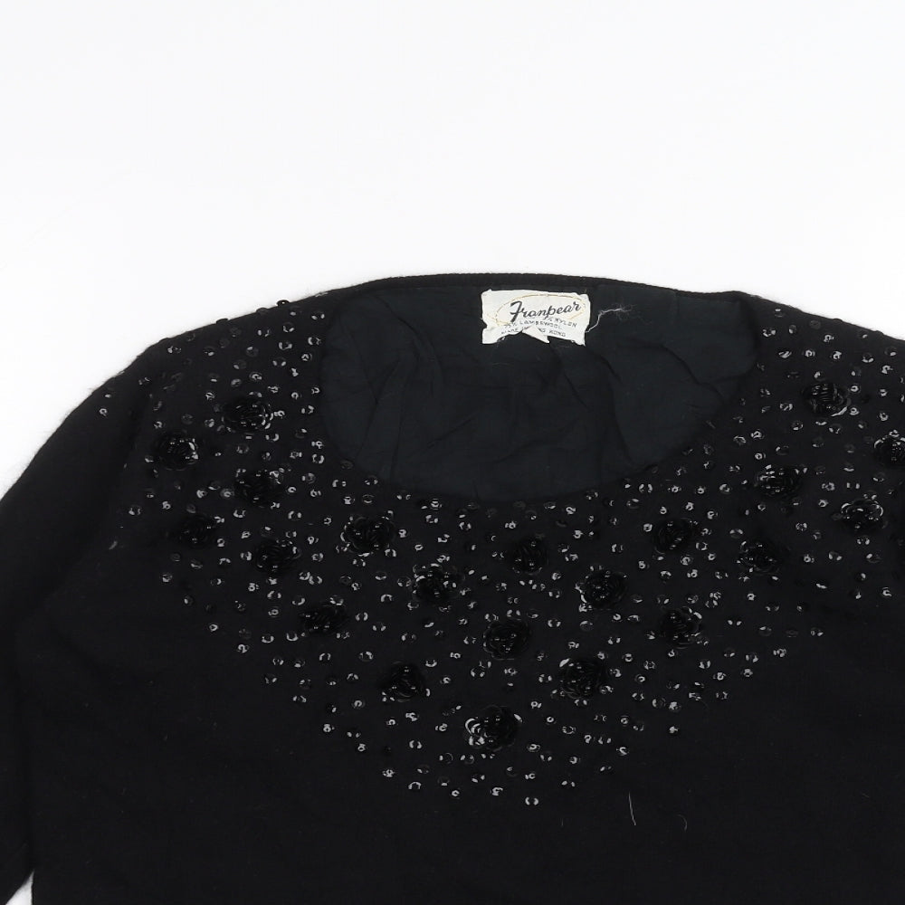 frambears Womens Black   Pullover Jumper Size 10