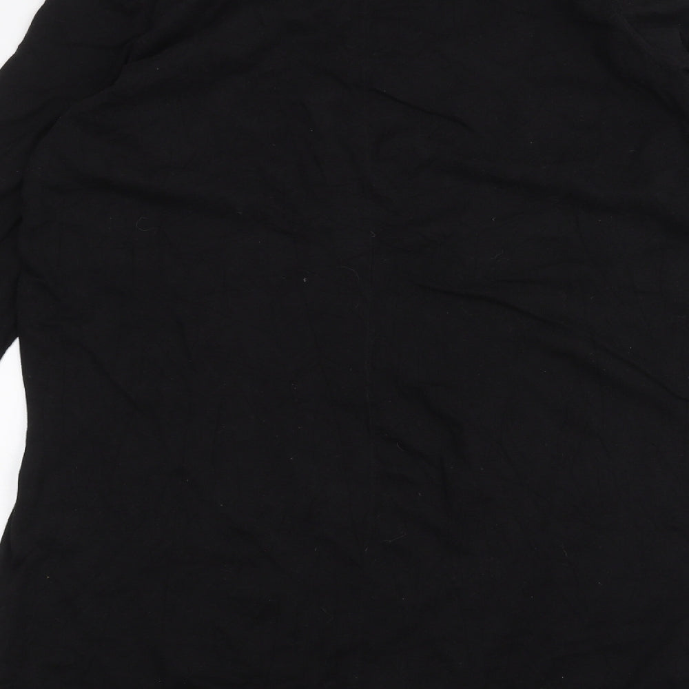 Miss Captain Womens Black   Basic T-Shirt Size 14