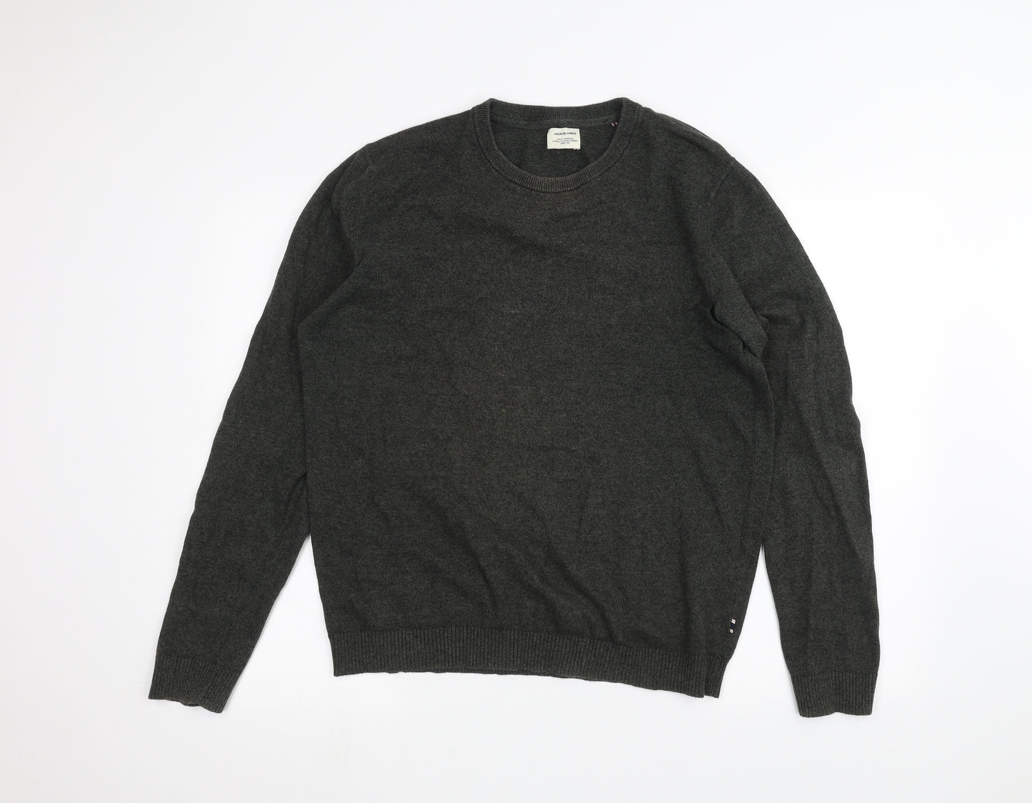 JACK & JONES Mens Green   Pullover Jumper Size L