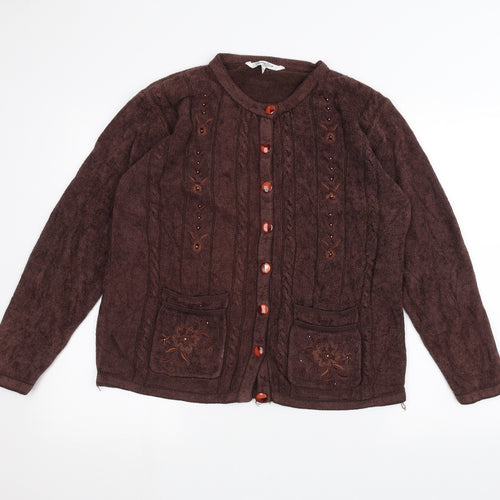 elizabeth scott Womens Brown   Jacket  Size L