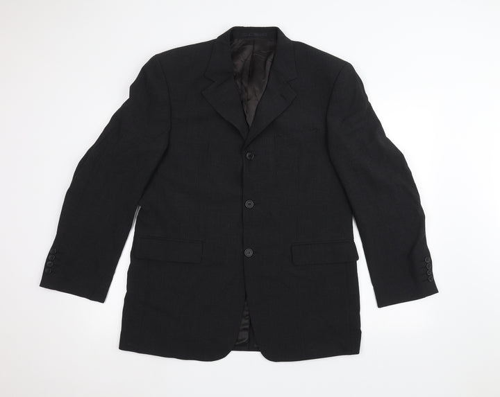 You Mens Black Jacket Suit Jacket Size 40