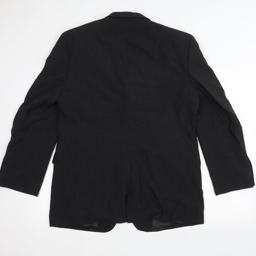 You Mens Black   Jacket Suit Jacket Size 40