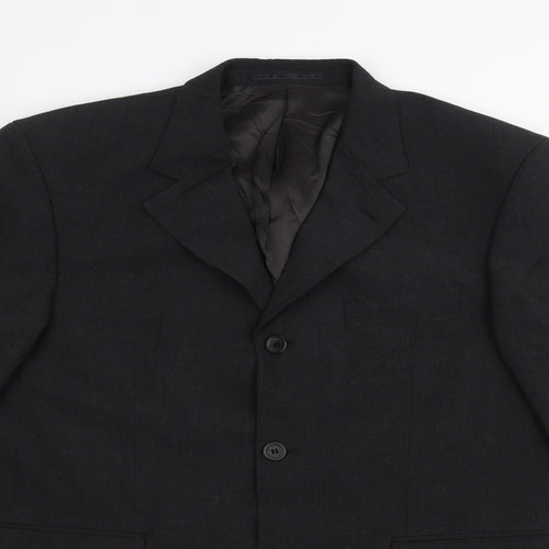 You Mens Black   Jacket Suit Jacket Size 40