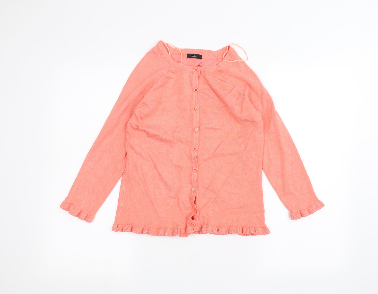 M&Co Womens Pink   Cardigan Jumper Size 10