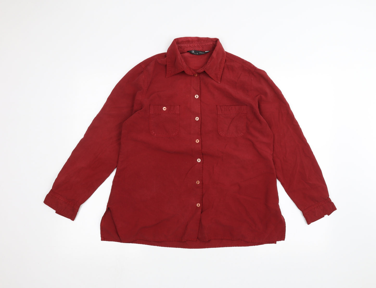 BHS Womens Red   Basic Button-Up Size 14