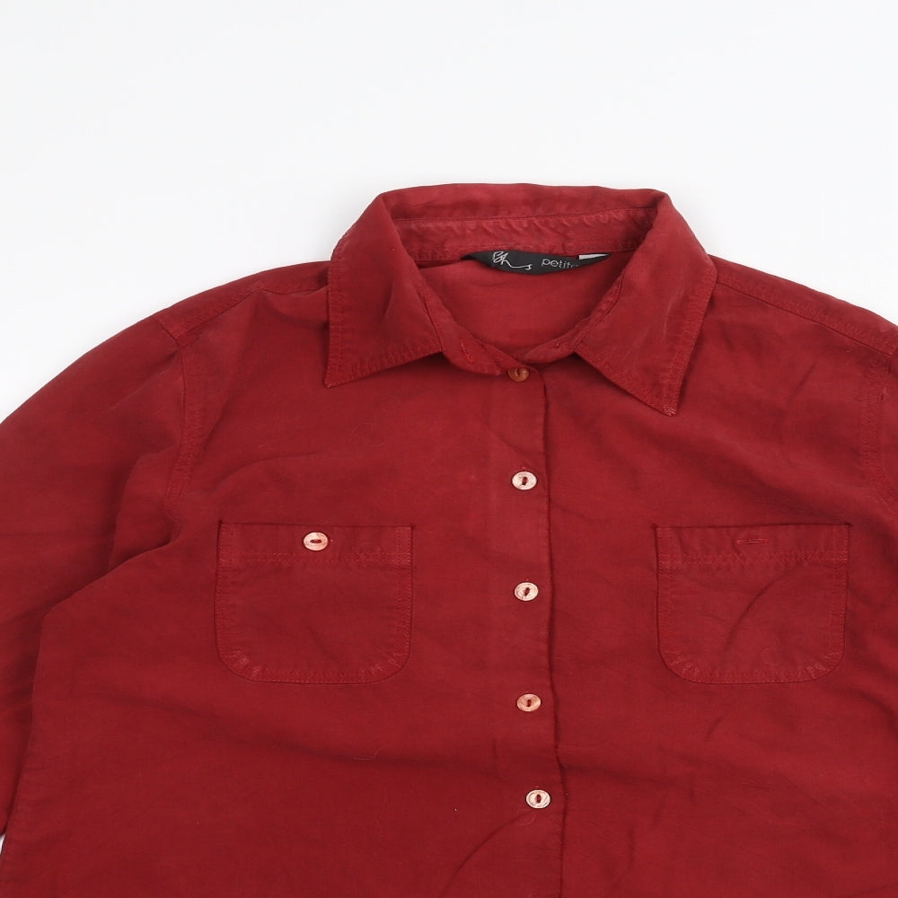 BHS Womens Red   Basic Button-Up Size 14