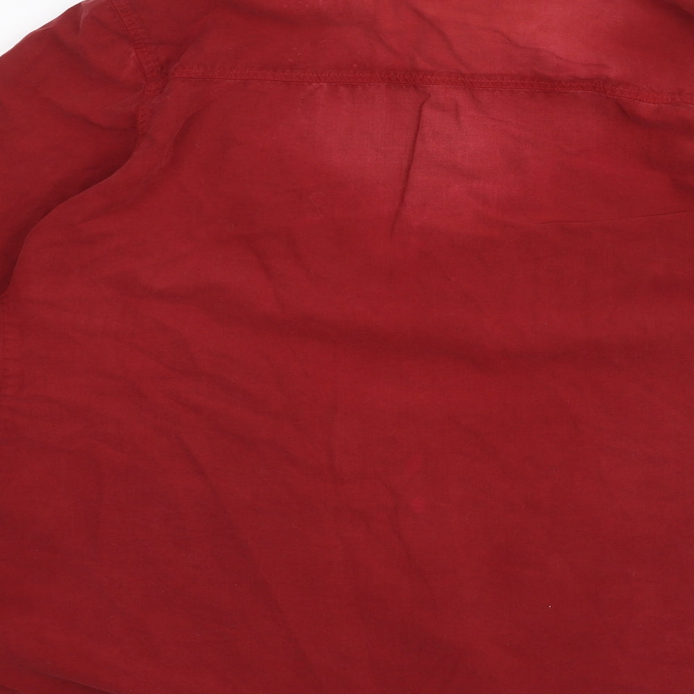 BHS Womens Red   Basic Button-Up Size 14