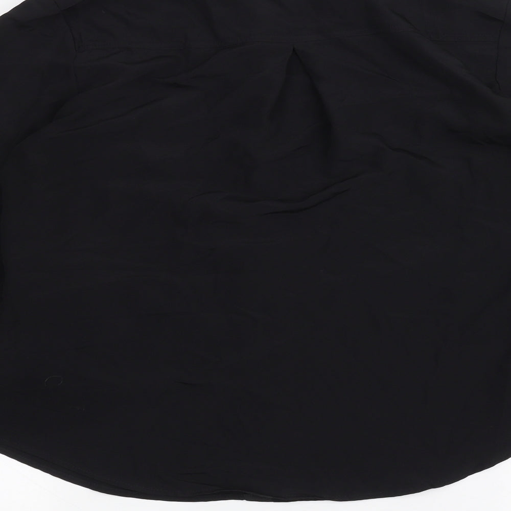 Incorporatewear Womens Black   Basic Button-Up Size 10