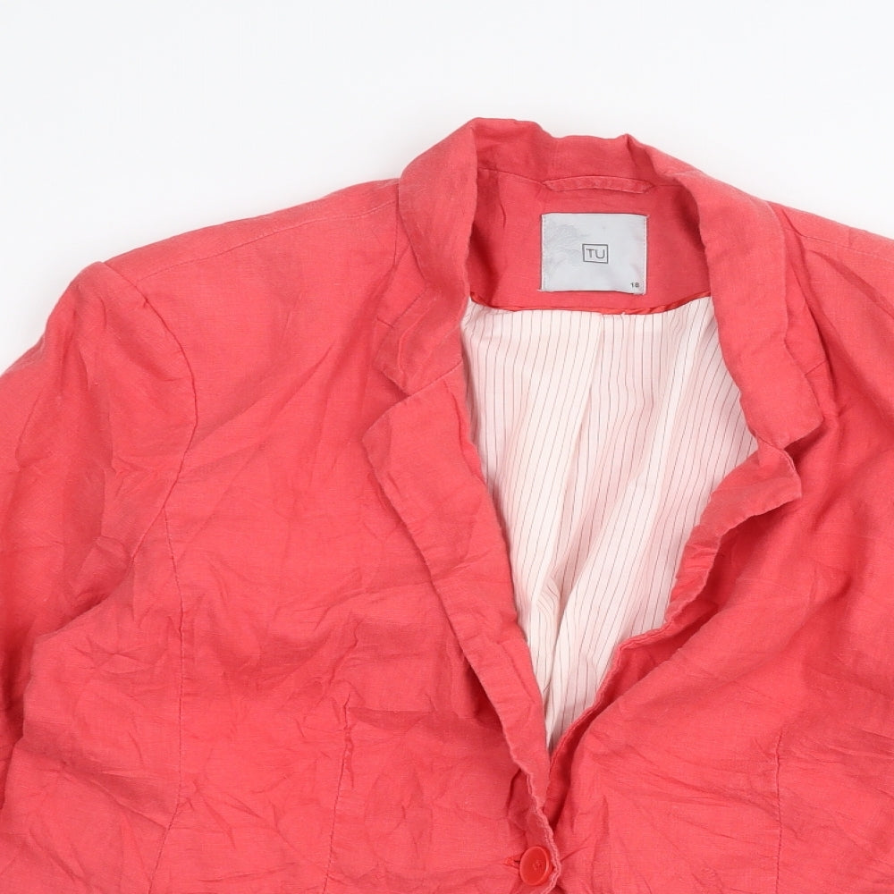 TU Womens Pink   Jacket  Size 18