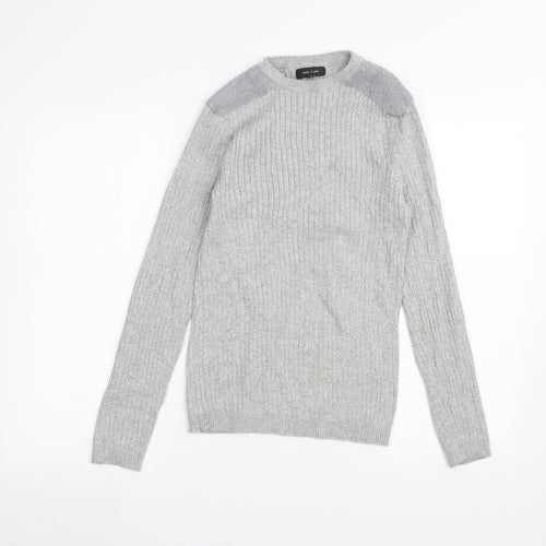 River Island Mens Grey   Pullover Jumper Size S