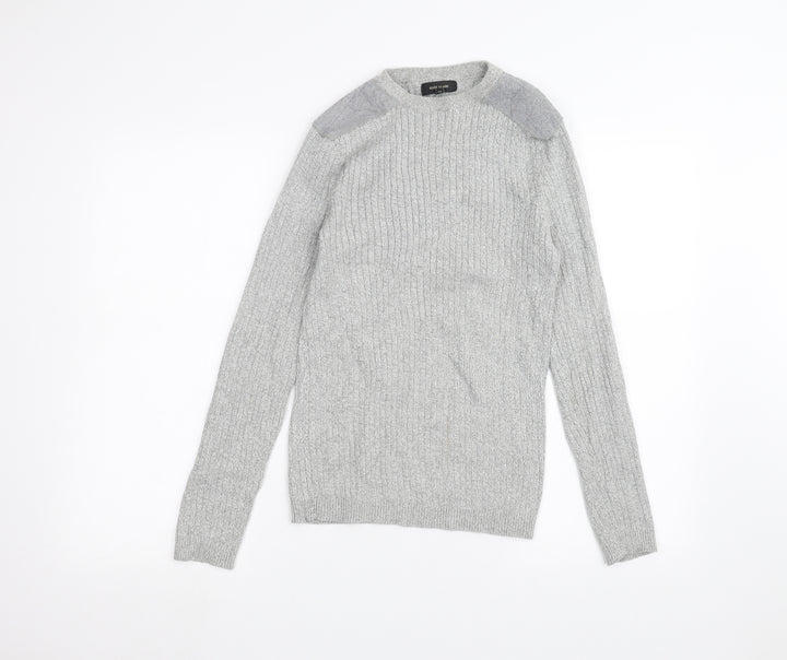 River Island Mens Grey Pullover Jumper Size S