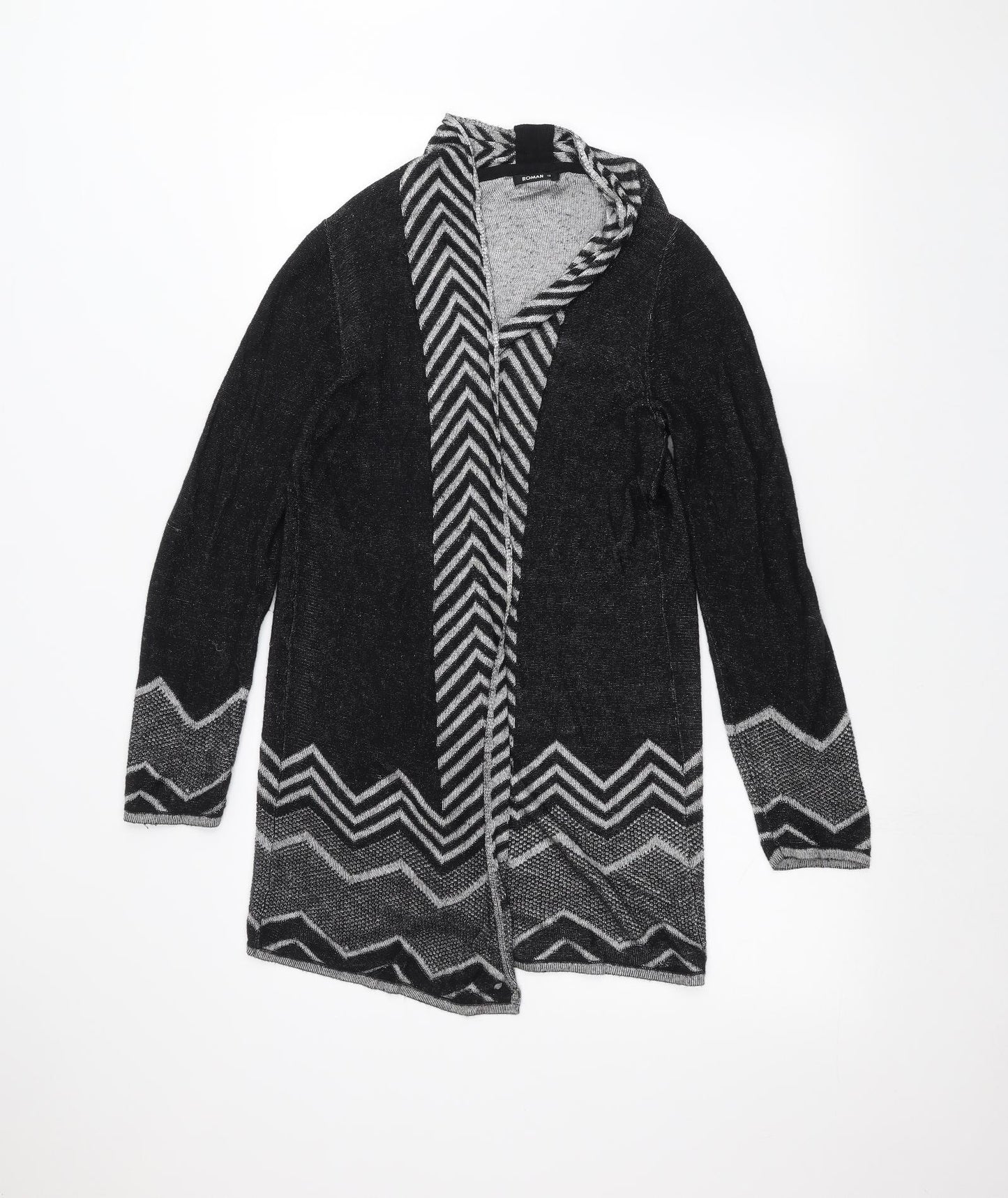 Roman Womens Black   Cardigan Jumper Size 12