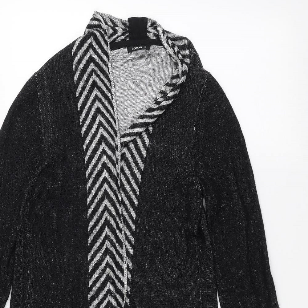 Roman Womens Black   Cardigan Jumper Size 12