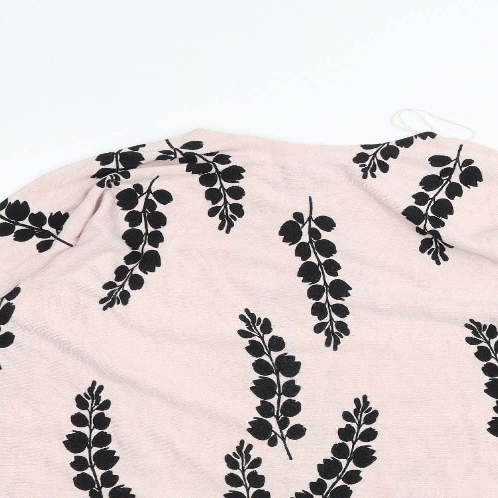 Debinhams Womens Pink Floral  Basic T-Shirt Size 14