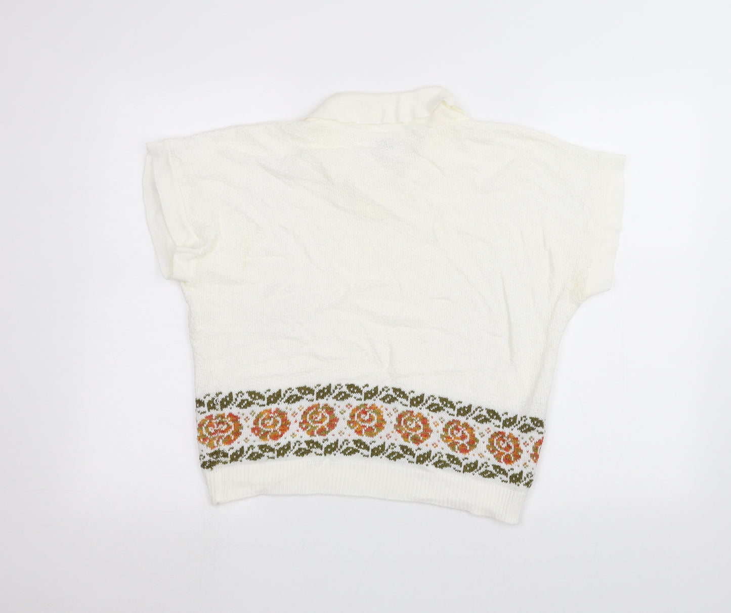 Dominant Womens White   Pullover Jumper Size 16