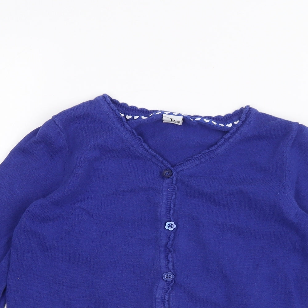 TU Boys Blue   Cardigan Jumper Size 7 Years